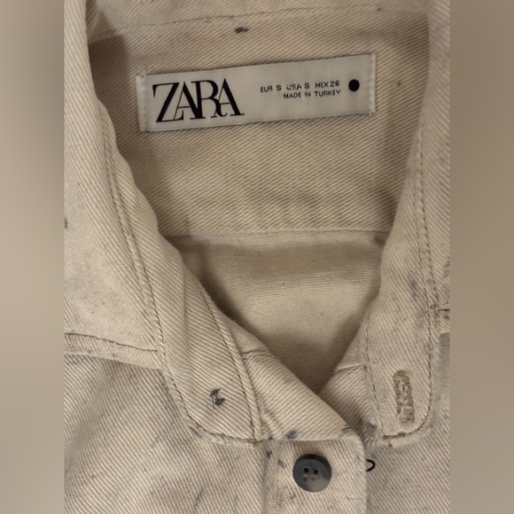 ZARA Women’s Oversized Washed Denim Shirt Size S ( Brand new no tag) - Picture 8 of 16